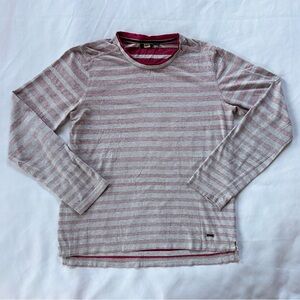 Mexx Grey and Red Striped Long Sleeve
